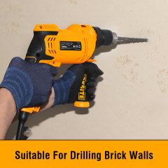 WORKSITE Electric Impact Drill 13MM Powerful 750W Variable Speed 2800RPM Wood Steel Drilling Handheld Impact Drills