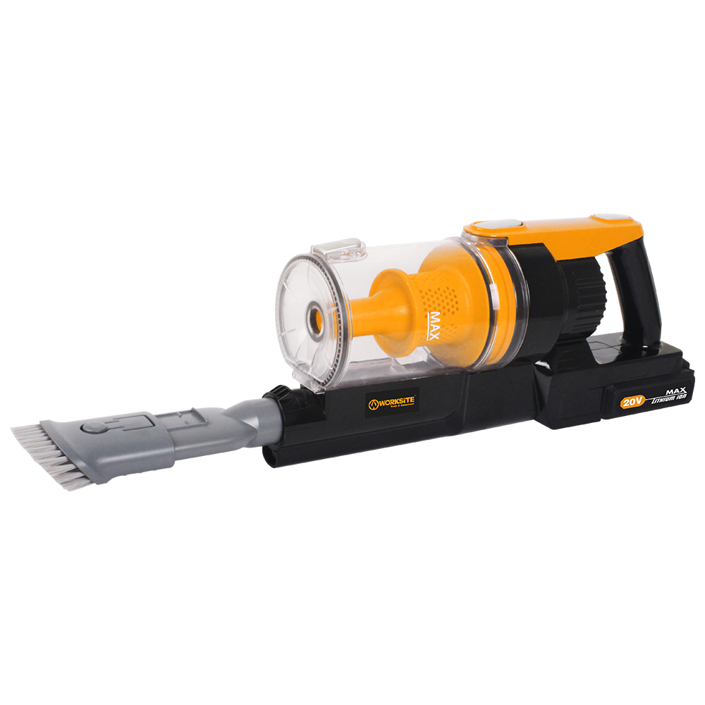 WORKSITE 20V Cordless Vacuum Cleaner Portable Handheld Household Wireless Mini Cleaners Brush