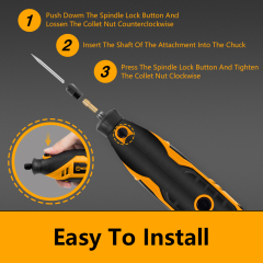 WORKSITE Electric Rotary Tool Kit 130W Variable Speed 35000RPM Corded Power Engraving Carving Rotary Tools with Case