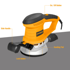 WORKSITE Orbital Sander 5 Inch Powerful 300W 12000 RPM Speed Electric Woodworking Sanding Random Orbital Sanders