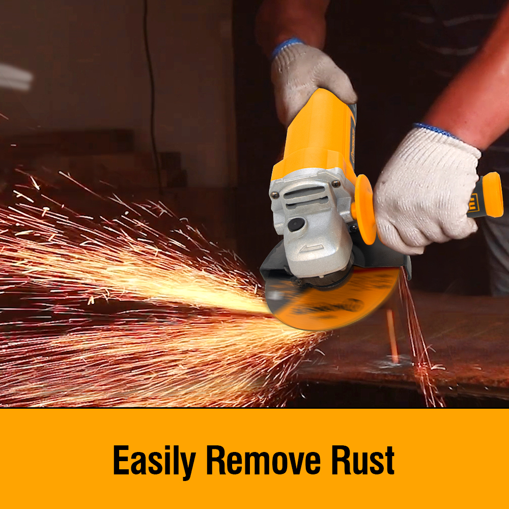 WORKSITE Small Angle Grinder Handheld 100mm Cutting Discs 900W 11000/min Speed Metal Grinding Corded Power Electric Grinders Tools