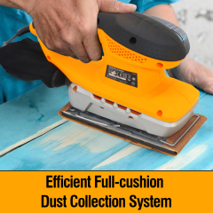 WORKSITE Sheet Sander 11000 OPM Electric 200W Portable Handheld Drywall Wood Finishing Sanding Tool