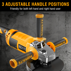 WORKSITE Angle Grinder 230mm Cutting Discs 2600W 6500/min Metal Grinding Corded Power Electric Grinders Tools