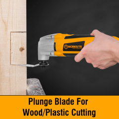 WORKSITE Oscillating Tool 180W Electric 23000 RPM Oscillating Multi Power Tools for Metal Wood Sanding Cutting Cleaning