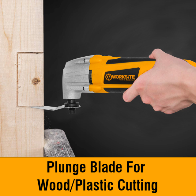 WORKSITE Oscillating Tool 180W Electric 23000 RPM Oscillating Multi Power Tools for Metal Wood Sanding Cutting Cleaning