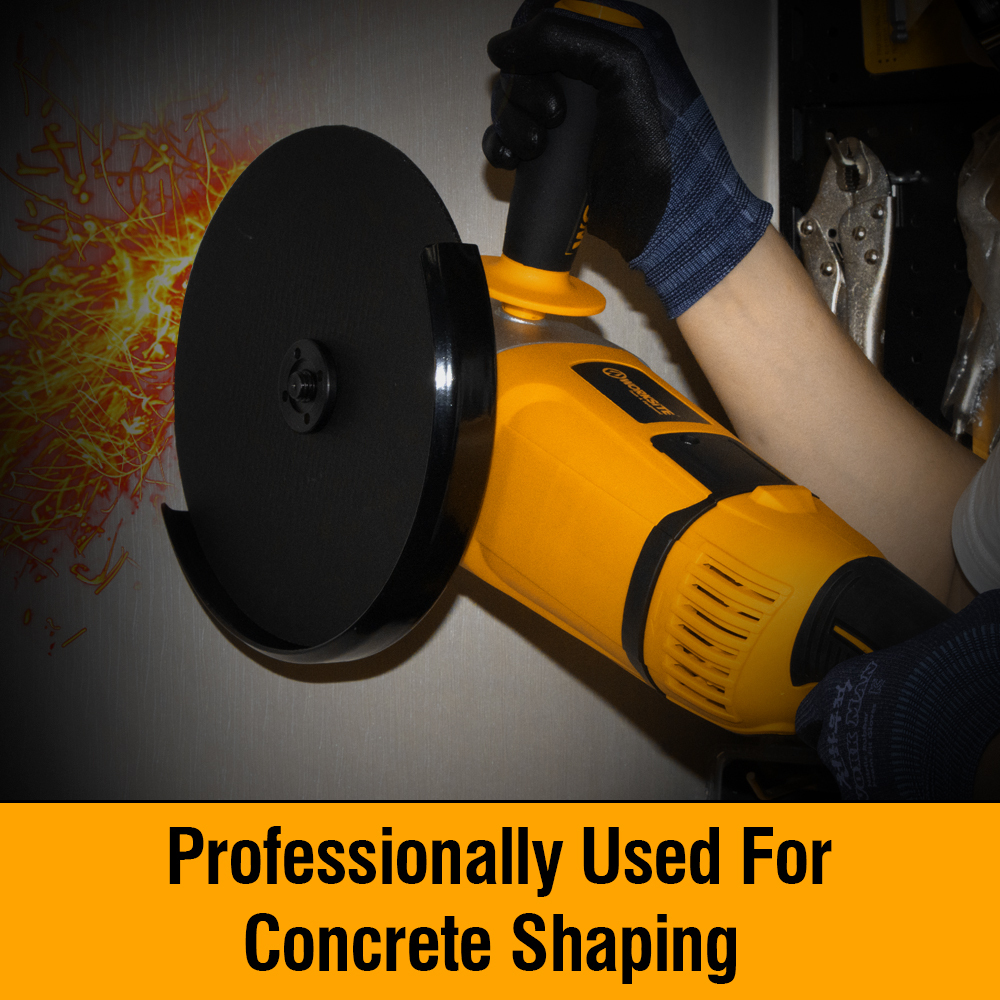WORKSITE Electric Angle Grinder 230mm Grinding Tools Machine 9In Cutter Corded Hand Professional Heavy Duty Power Angle Grinder
