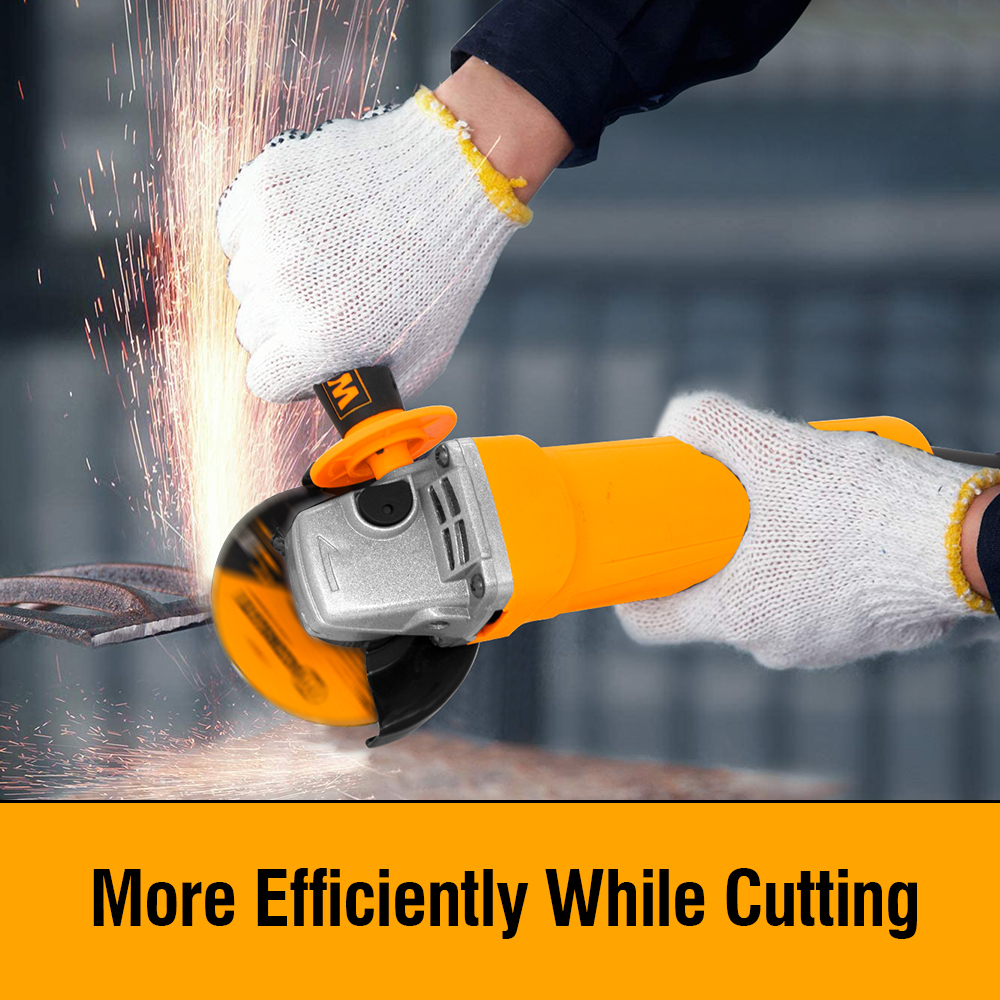 WORKSITE Electric Angle Grinder Machine Handle Tools Cutter Grinders Mini Small Portable Professional Corded Angle Grinder 100mm