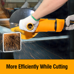 WORKSITE Angle Grinder 180mm Cutting Grinding Machine Portable Stone Wet Electric Professional 2000W Heavy Duty Angle Grinder