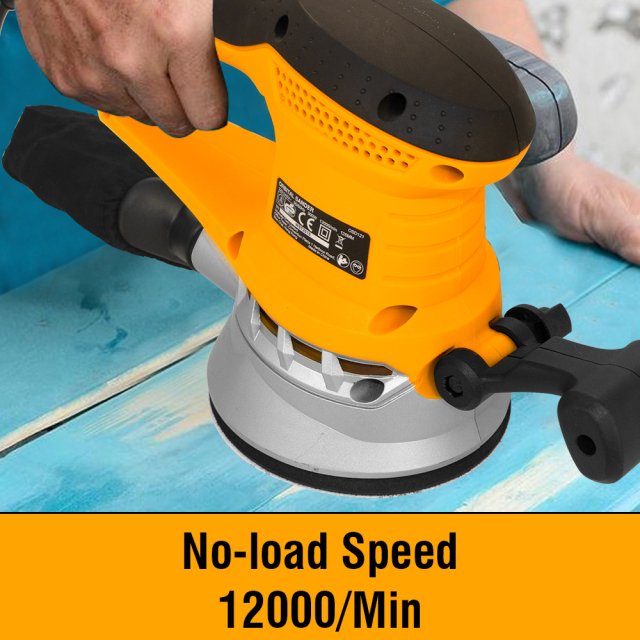 WORKSITE Orbital Sander 5 Inch Powerful 300W 12000 RPM Speed Electric Woodworking Sanding Random Orbital Sanders