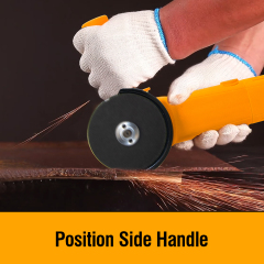 WORKSITE Electric Angle Grinder Machine Handle Tools Cutter Grinders Mini Small Portable Professional Corded Angle Grinder 100mm