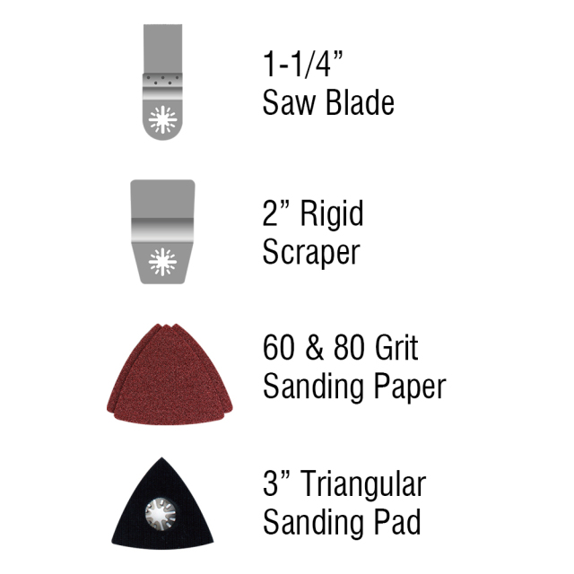 WORKSITE Oscillating Tool 180W Electric 23000 RPM Oscillating Multi Power Tools for Metal Wood Sanding Cutting Cleaning