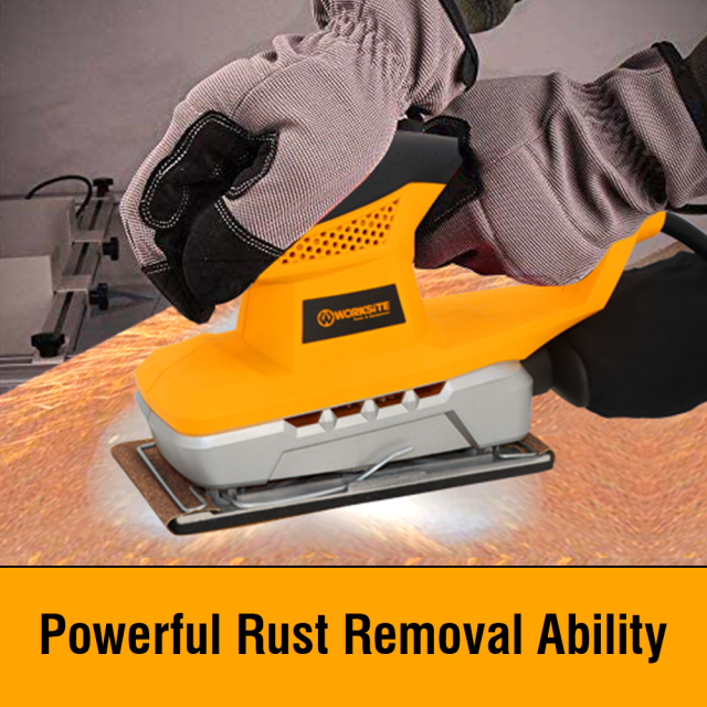 WORKSITE Sheet Sander 11000 OPM Electric 200W Portable Handheld Drywall Wood Finishing Sanding Tool