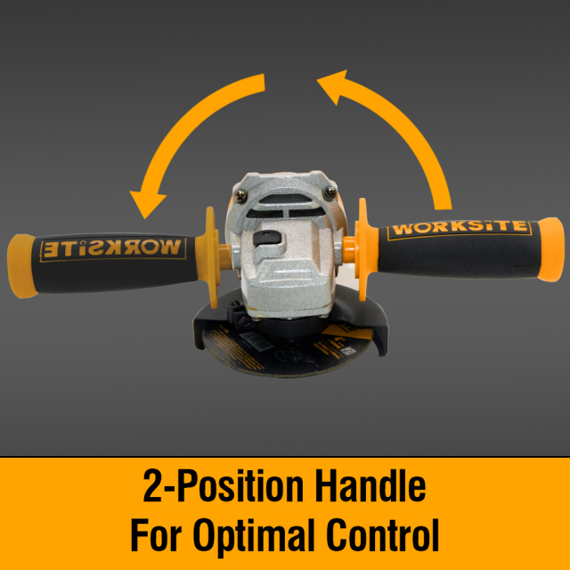 WORKSITE 220V Electric Angle Grinder Machine Tools Corded Hand Portable Variable Concrete Metal Mini Professional Angle Grinder 100mm