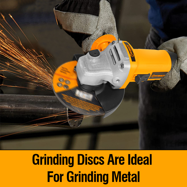 WORKSITE Electric Angle Grinders Power Tools Heavy Duty Hand Metal Concrete Cutter Wet Portable 9inch Corded Angle Grinder 115mm