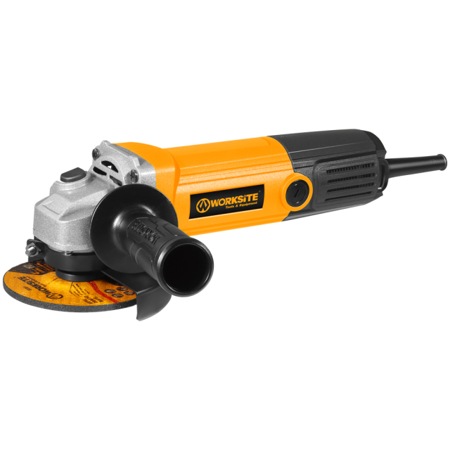 WORKSITE Angle Grinder Handheld 115mm Cutting Discs 750W 11000/min Speed Metal Grinding Corded Power Electric Grinders Tools