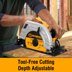 WORKSITE Professional Circular Saw 9-1/4 Inch Blade High Power 2200W 4100RPM Speed Electric Circular Saws