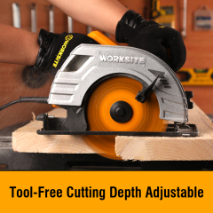 WORKSITE Circular Saw 7 1/4 Inch Blade High Power 1400W 5300RPM Cutting Electric Corded Circular Power Saws