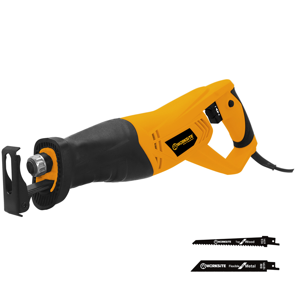 WORKSITE Reciprocating Saw 900W Variable Speed 3000RPM Wood Metal Tree Cutting Electrical Power Reciprocating Saws