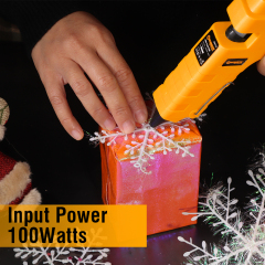 WORKSITE Hot Melt Glue Gun 100W Electric Glue Gun Sticks Set Fast Preheating Hot Melt for School Crafts DIY Arts