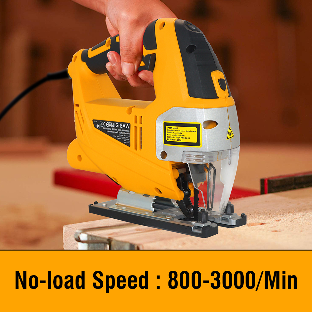WORKSITE Jig Saw Electric 220v 800W Wood Steel Metal Cutting Portable Corded Jigsaw Woodworking Saw Tools