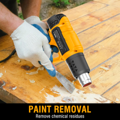 WORKSITE Heat Gun 2000W Portable Dual Temperature Settings 410°C to 550°C Electric Craft Hot Air Heat Guns