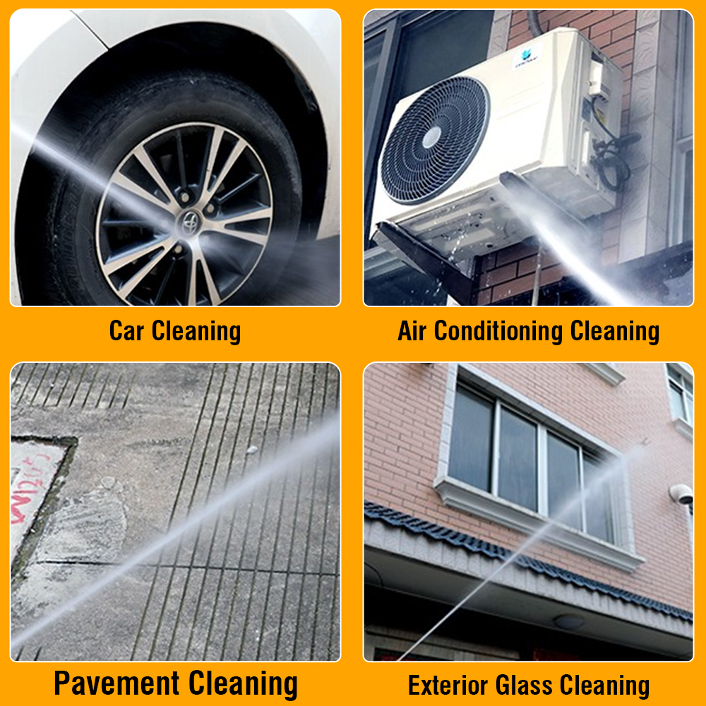WORKSITE High Pressure Washer Powerful 2000W Portable Car Wash Sprayer 6.5L/MIN Electric Power Pressure Washer Tool