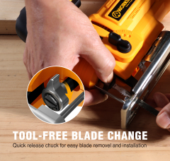 WORKSITE Corded Jig Saw 650W Electric Power Variable Speed 3000RPM Handheld Woodworking Cutting Wood Jig Saws