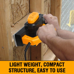 WORKSITE Professional Electric Wood Planer 620W 16700SPM Speed Mini Portable Woodworking Hand Planer Tool