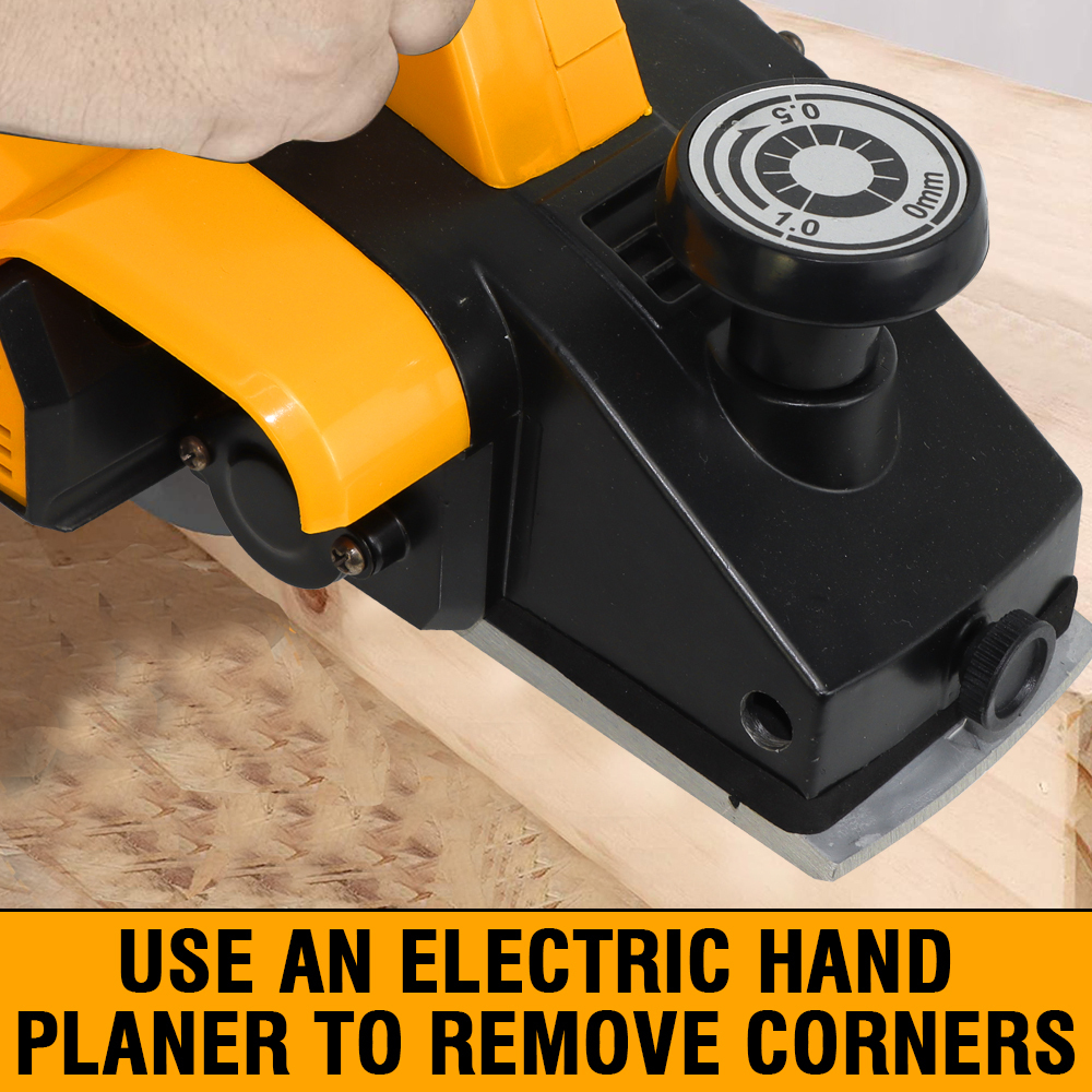 WORKSITE Professional Electric Wood Planer 620W 16700SPM Speed Mini Portable Woodworking Hand Planer Tool