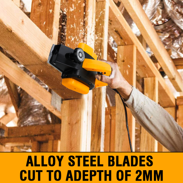 WORKSITE Professional Electric Wood Planer 620W 16700SPM Speed Mini Portable Woodworking Hand Planer Tool