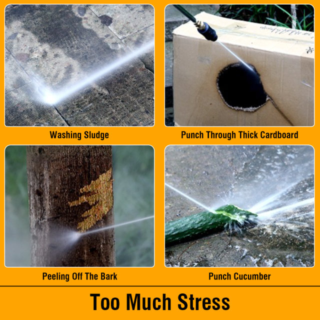 WORKSITE High Pressure Washer Powerful 2000W Portable Car Wash Sprayer 6.5L/MIN Electric Power Pressure Washer Tool