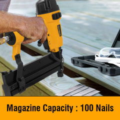 WORKSITE Air Nailer Stapler 2 In 1 Nail Gun Furniture Floor Wood Concrete Roofing Palm 18 Gauge Portable Pneumatic Brad Nailer