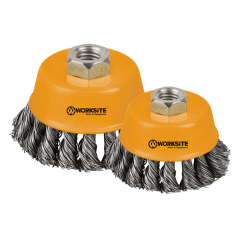 WORKSITE Wire Cup Brushes With Nut