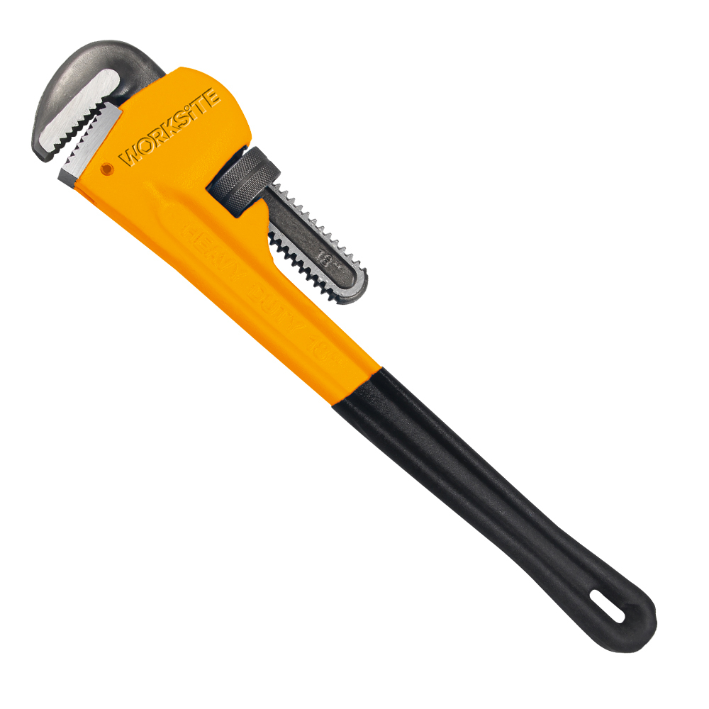 WORKSITE Pipe Wrench Heavy Duty Adjustable Pipe Wrench Tools 24" Pipe Wrench Dipped Handle