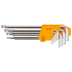 WORKSITE High Quality Hex Key Set Tools Long Arm Key Set Hax 9Pcs Ball Point Hex Key Set