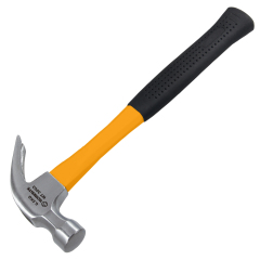 WORKSITE Hammer Claw Wooden Hand Tools Steel Pipe Claw Hammer 500G Straight Mini Claw Hammer
