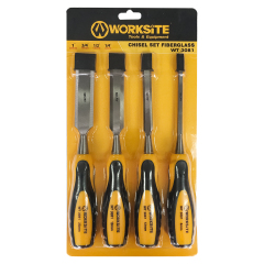 WORKSITE 4PCS WOOD CHISEL SET