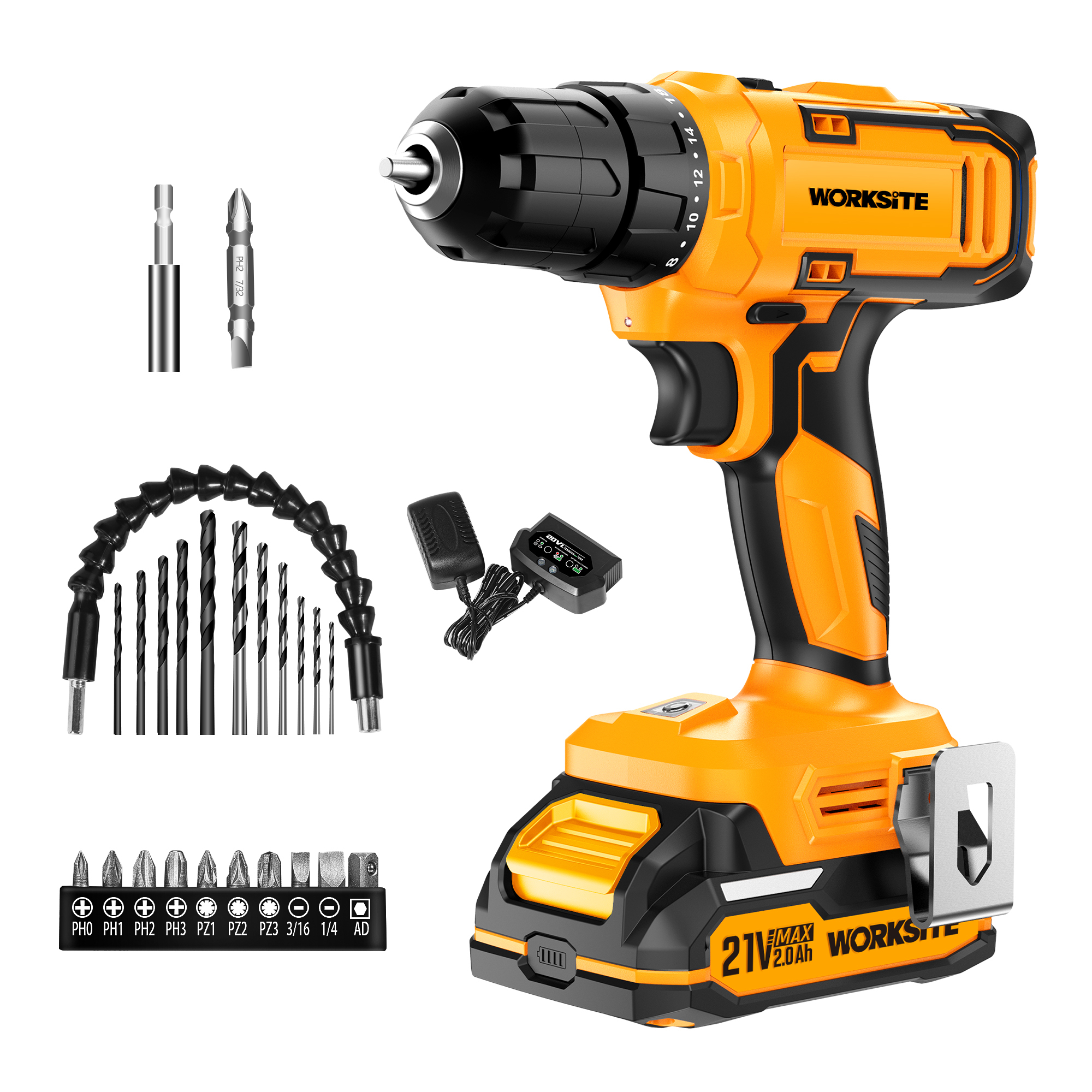 21V CORDLESS DRILL 10MM 30Nm