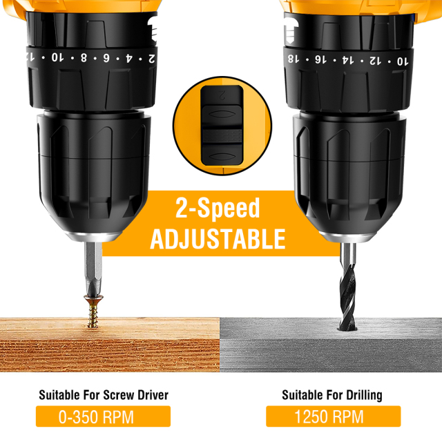 21V Brushless 10mm  Drill (45N.m)