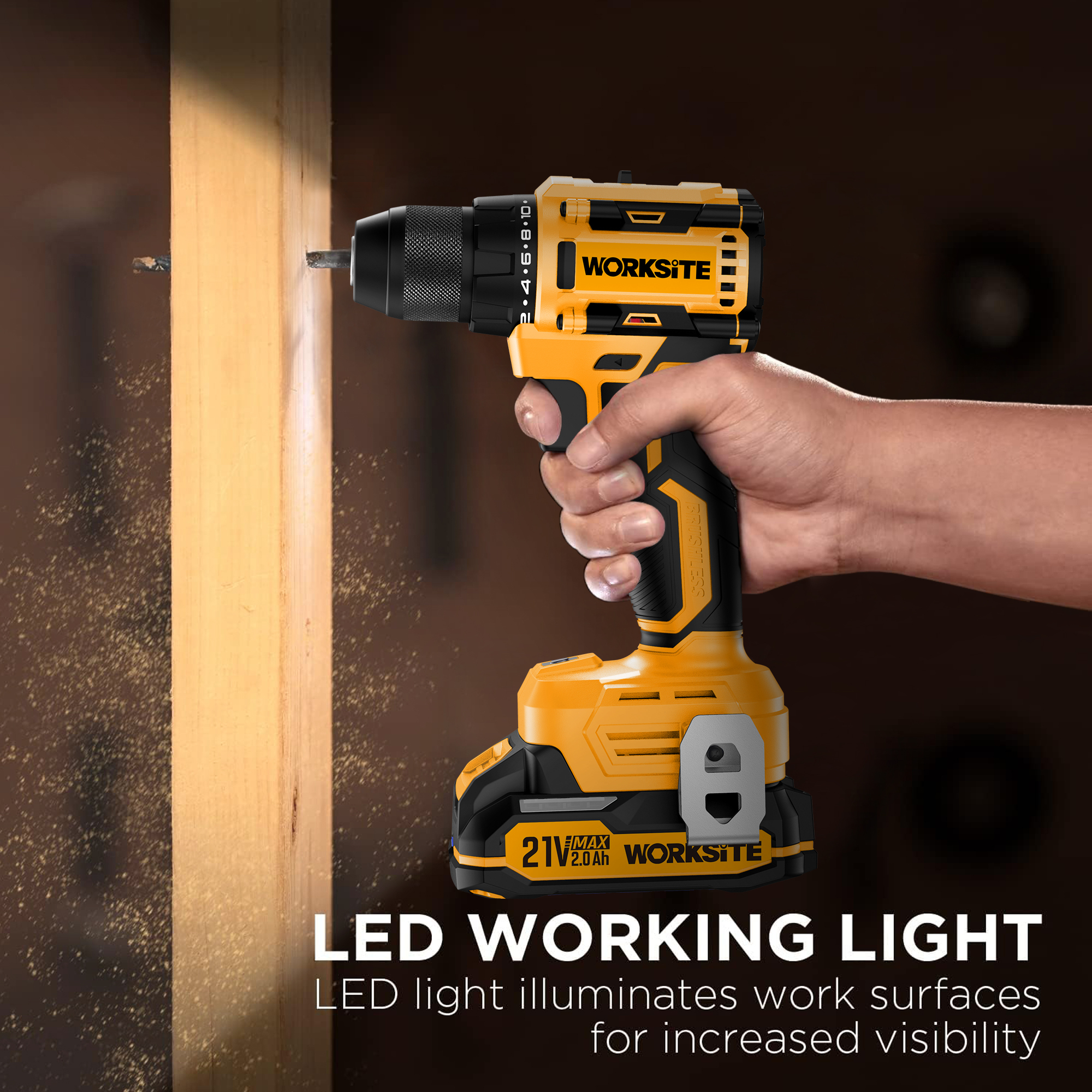21V Brushless 10mm Drill (50Nm)