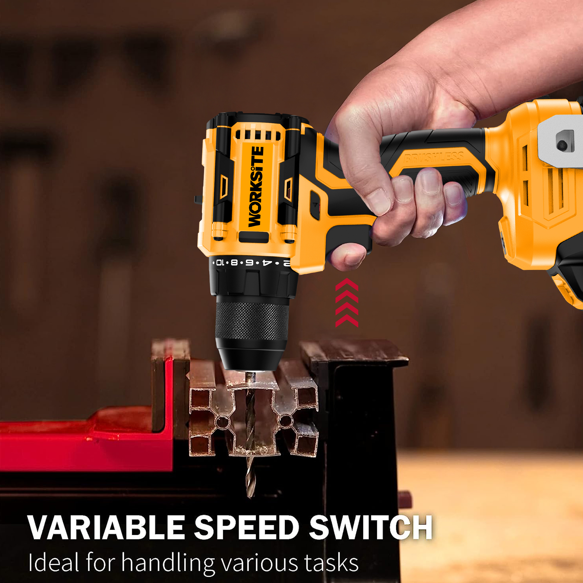 21V Brushless 10mm Drill (50Nm)
