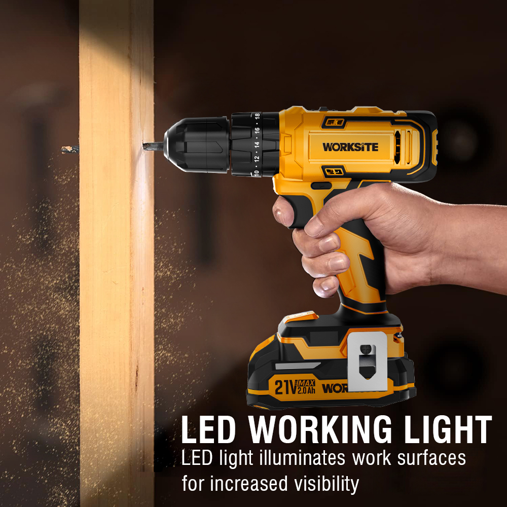 21V CORDLESS HAMMER DRILL