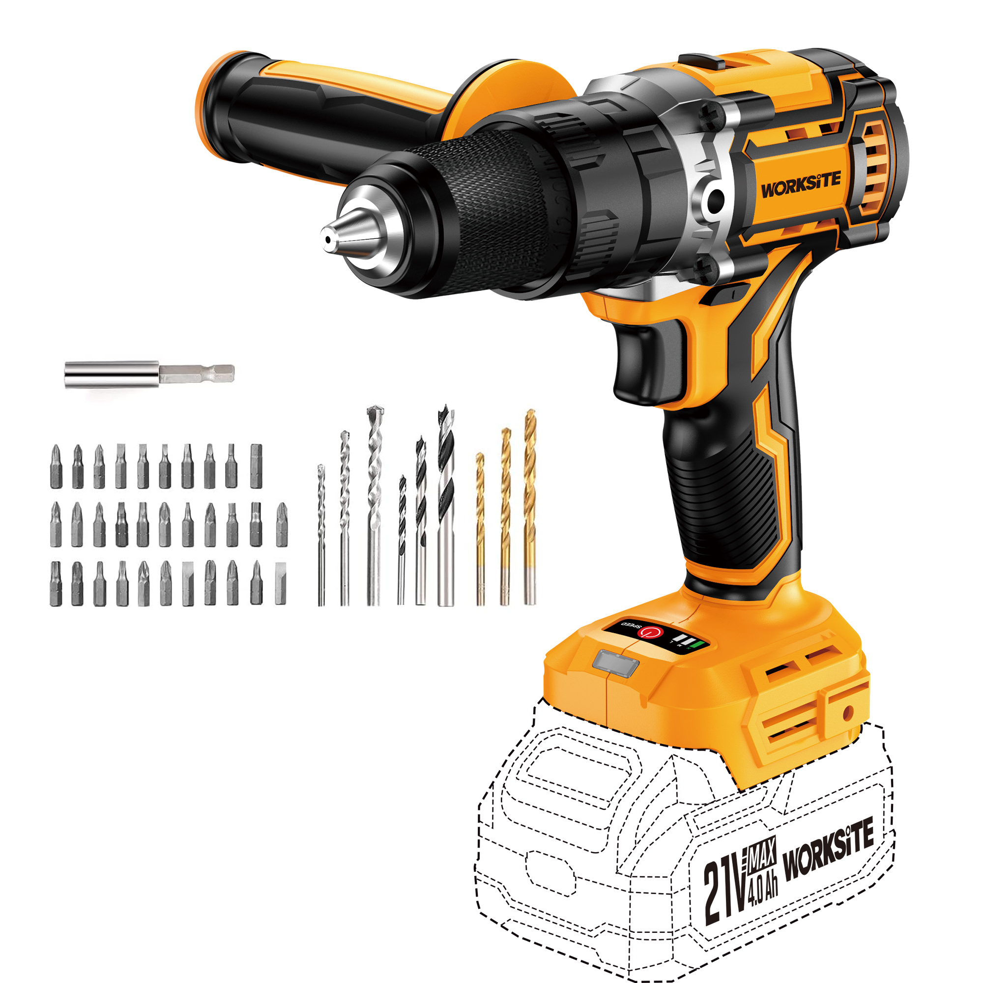 21V Brushless 13mm Hammer Drill (80Nm)