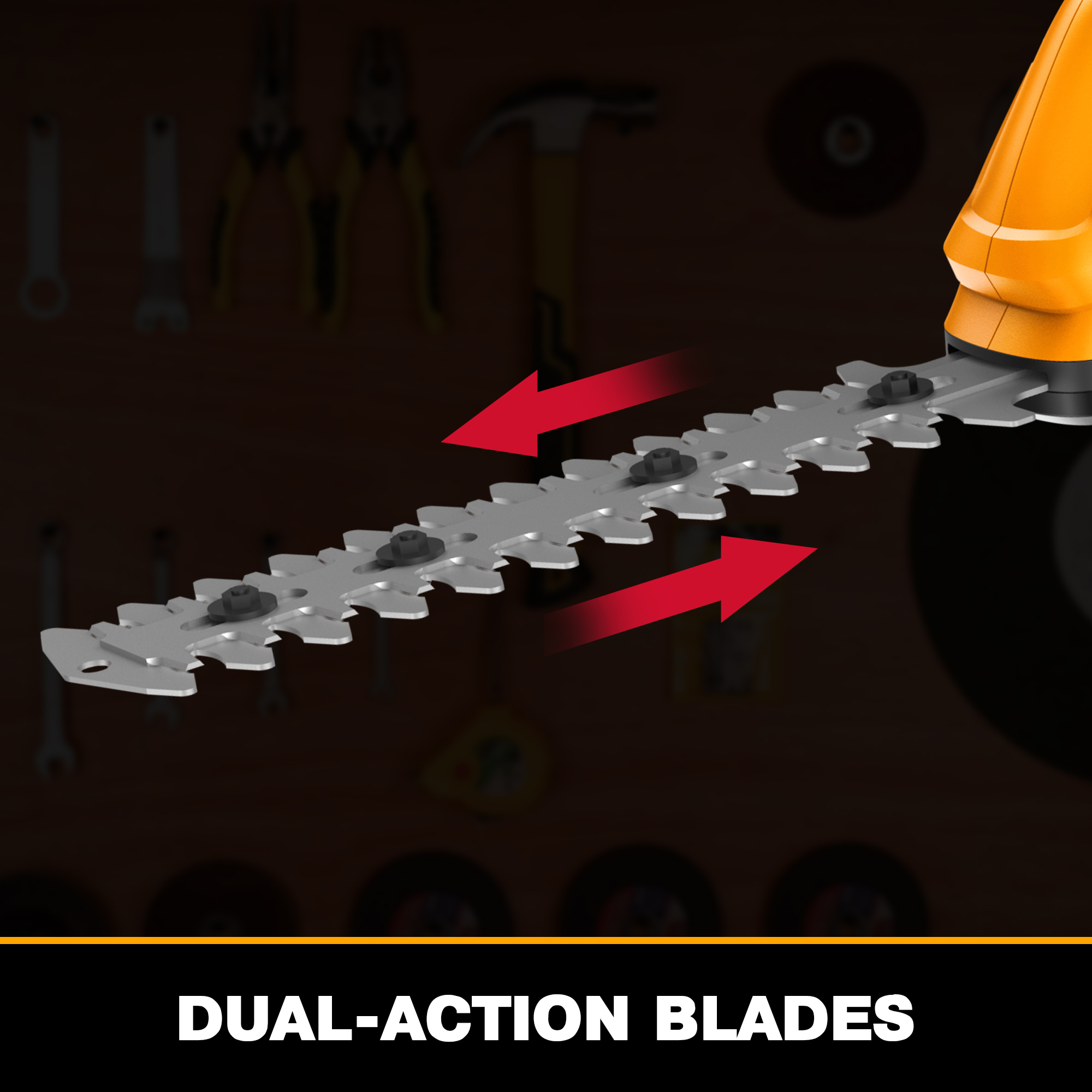 21V 2-IN-1 CORDLESS HEDGE TRIMMER / GRASS SHEAR