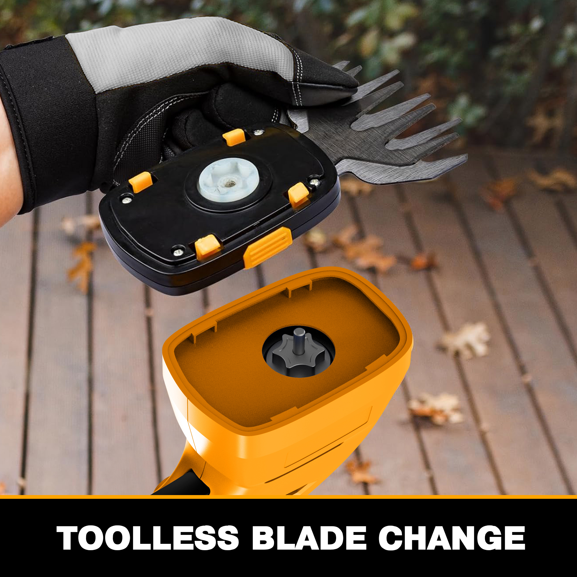 21V 2-IN-1 CORDLESS HEDGE TRIMMER / GRASS SHEAR