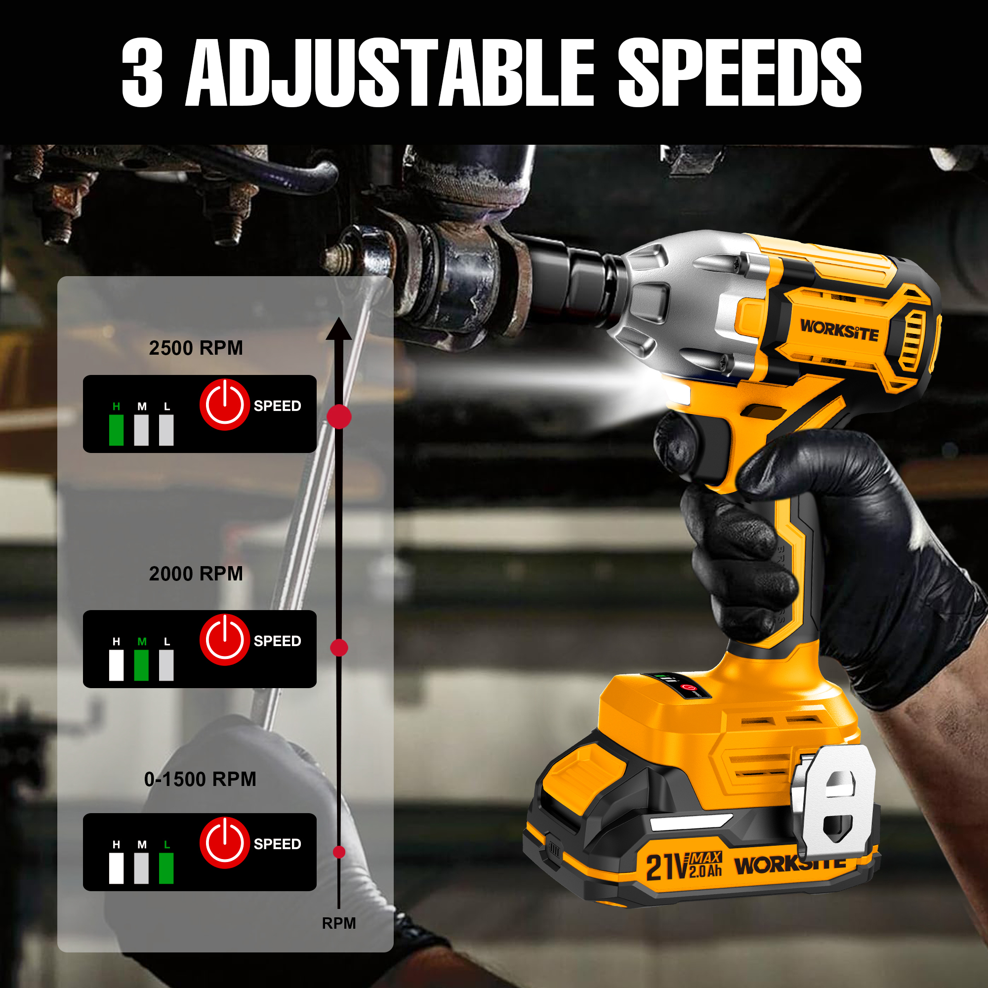 21V Brushless 13mm Impact Wrench (350Nm)