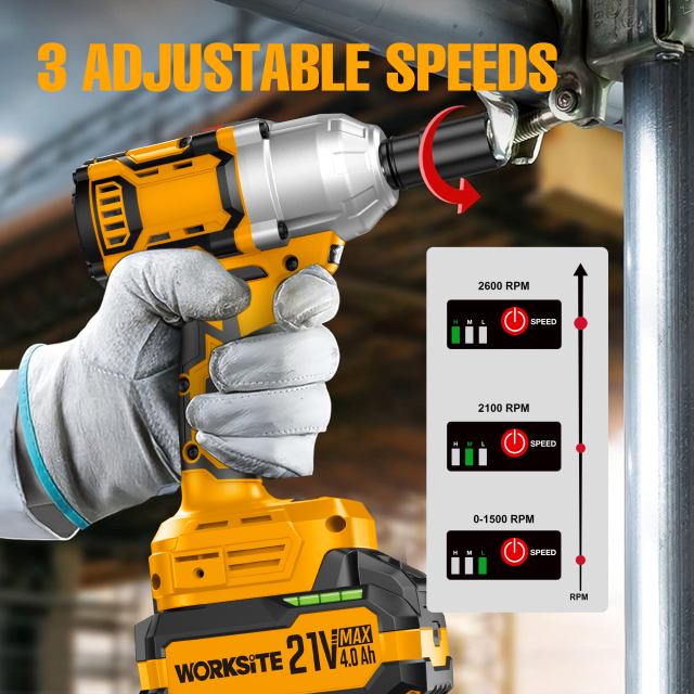 21V Brushless 13mm Impact Wrench (500Nm)-2.0