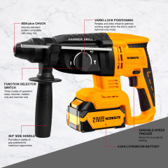 21V Brushless Hammer Drill 26mm