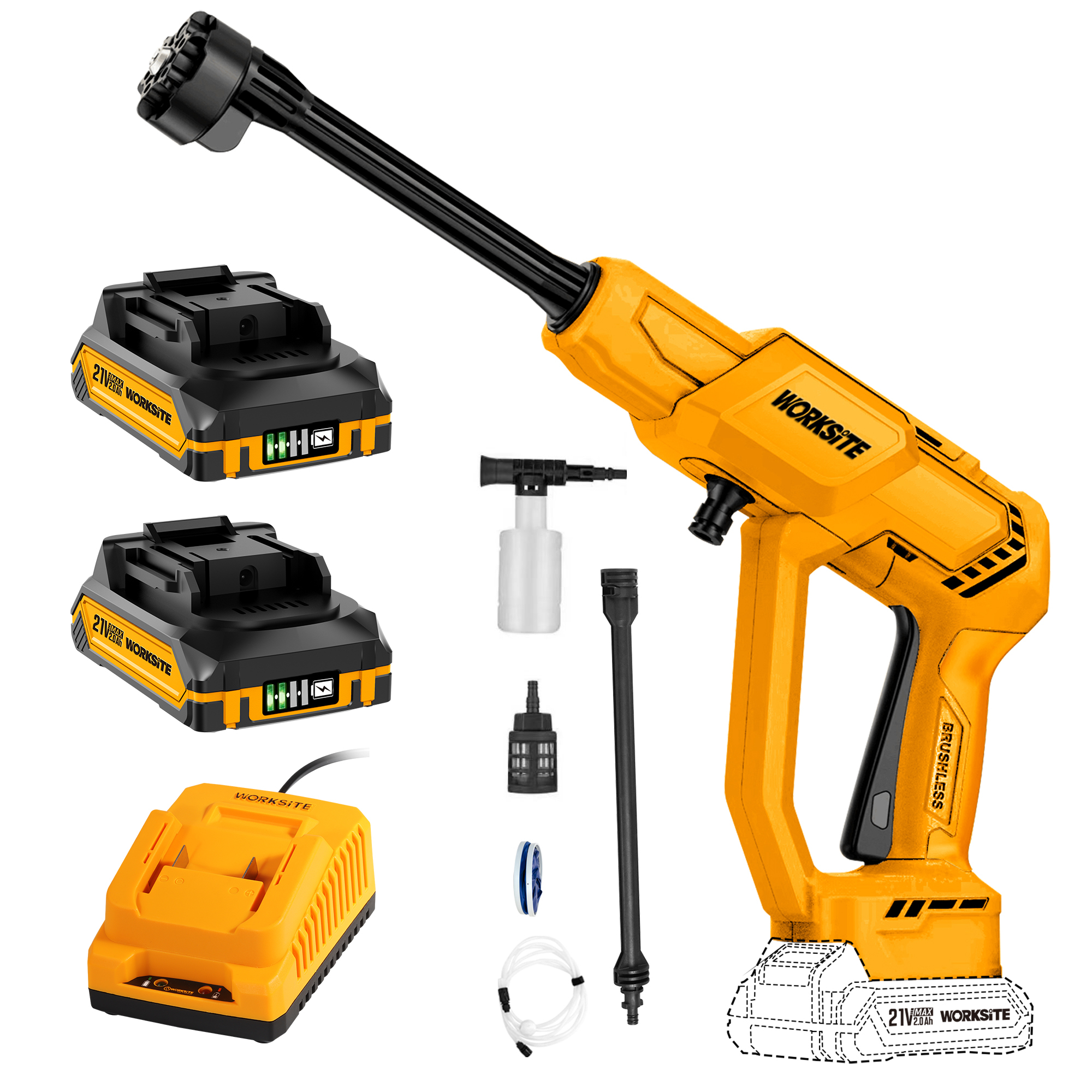 21V Brushless High Pressure Washer
