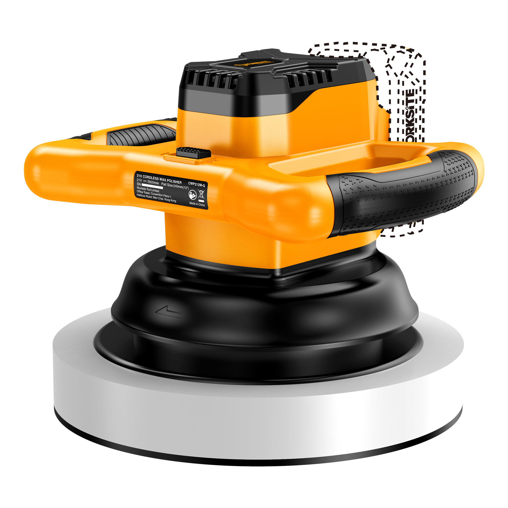 21V Cordless 10" Wax Polisher